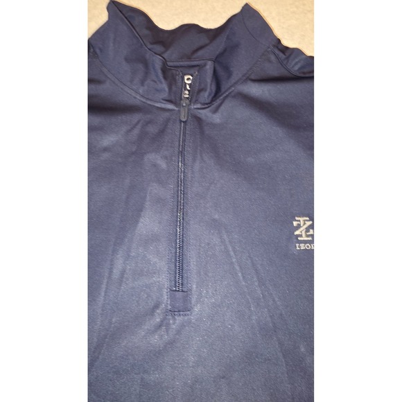 IZOD Golf Vest Mens Large Blue Sleeveless 1/4 Zip Pullover Athletic - Picture 7 of 10